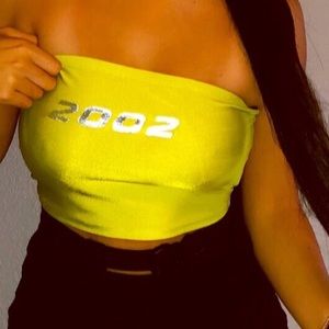 neon crop top